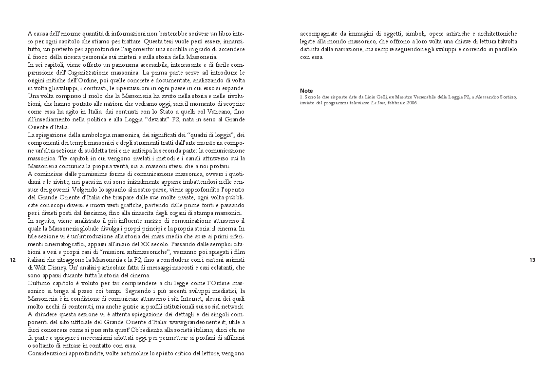 Anteprima della tesi: La comunicazione istituzionale della Massoneria - La storia. I simboli. La comunicazione nella stampa, nel cinema e in Internet, Pagina 4