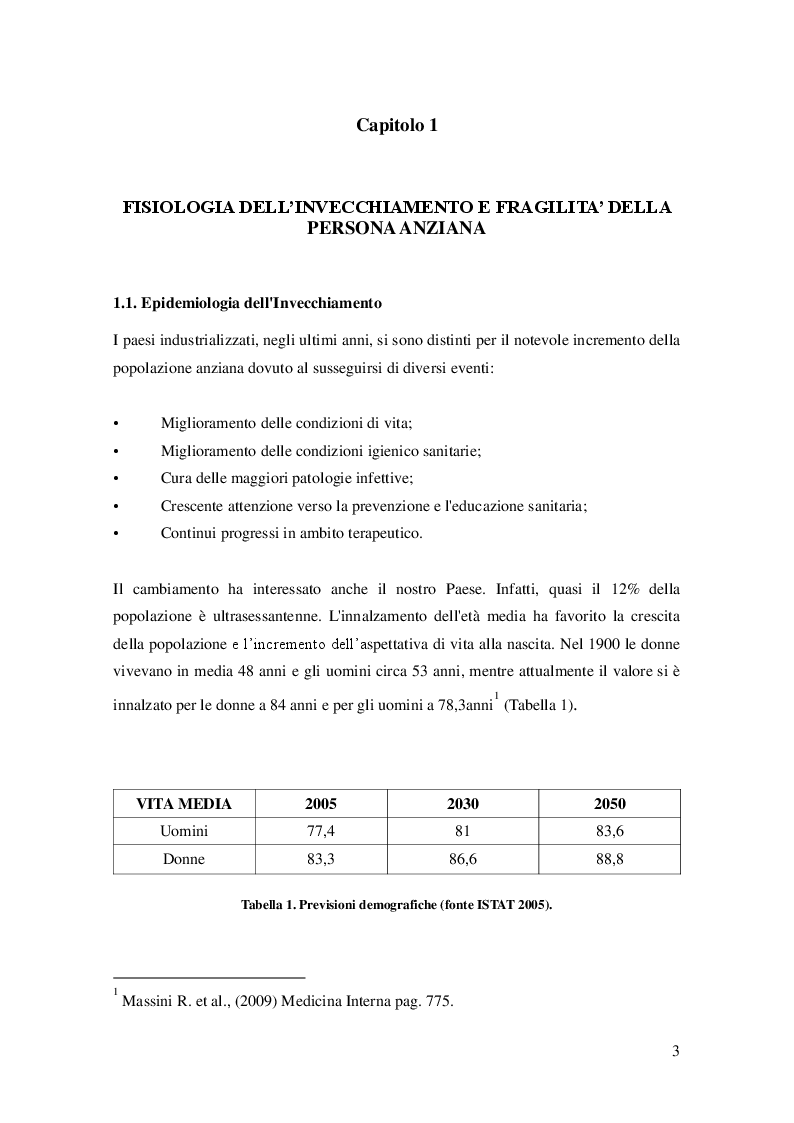 Anteprima della tesi: Il nursing geriatrico: un modello di alta professionalità per favorire l'invecchiamento positivo, Pagina 4