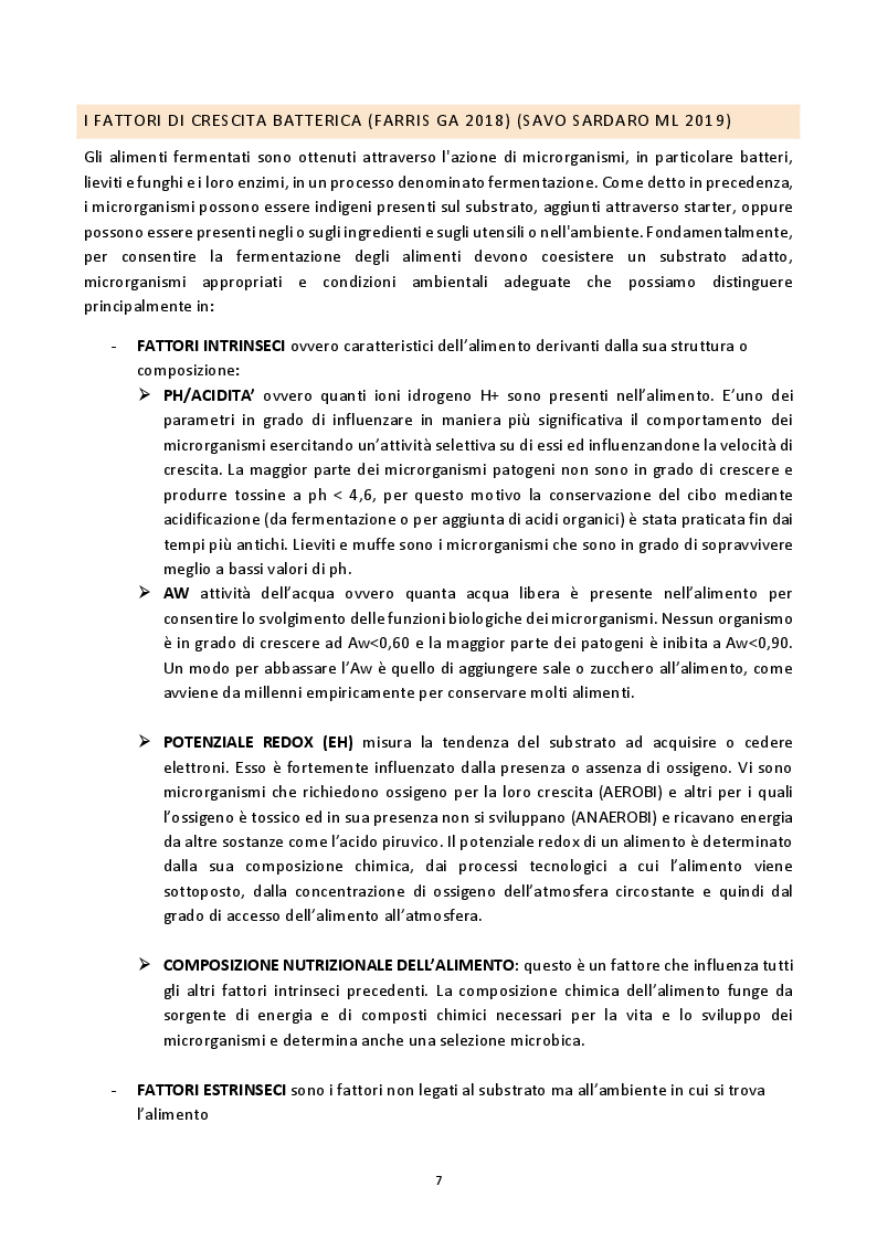 Anteprima della tesi: Benefici sulla salute dei cibi fermentati più diffusi in Occidente, Pagina 5