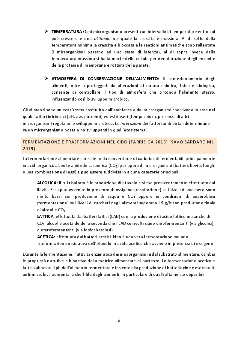 Anteprima della tesi: Benefici sulla salute dei cibi fermentati più diffusi in Occidente, Pagina 6