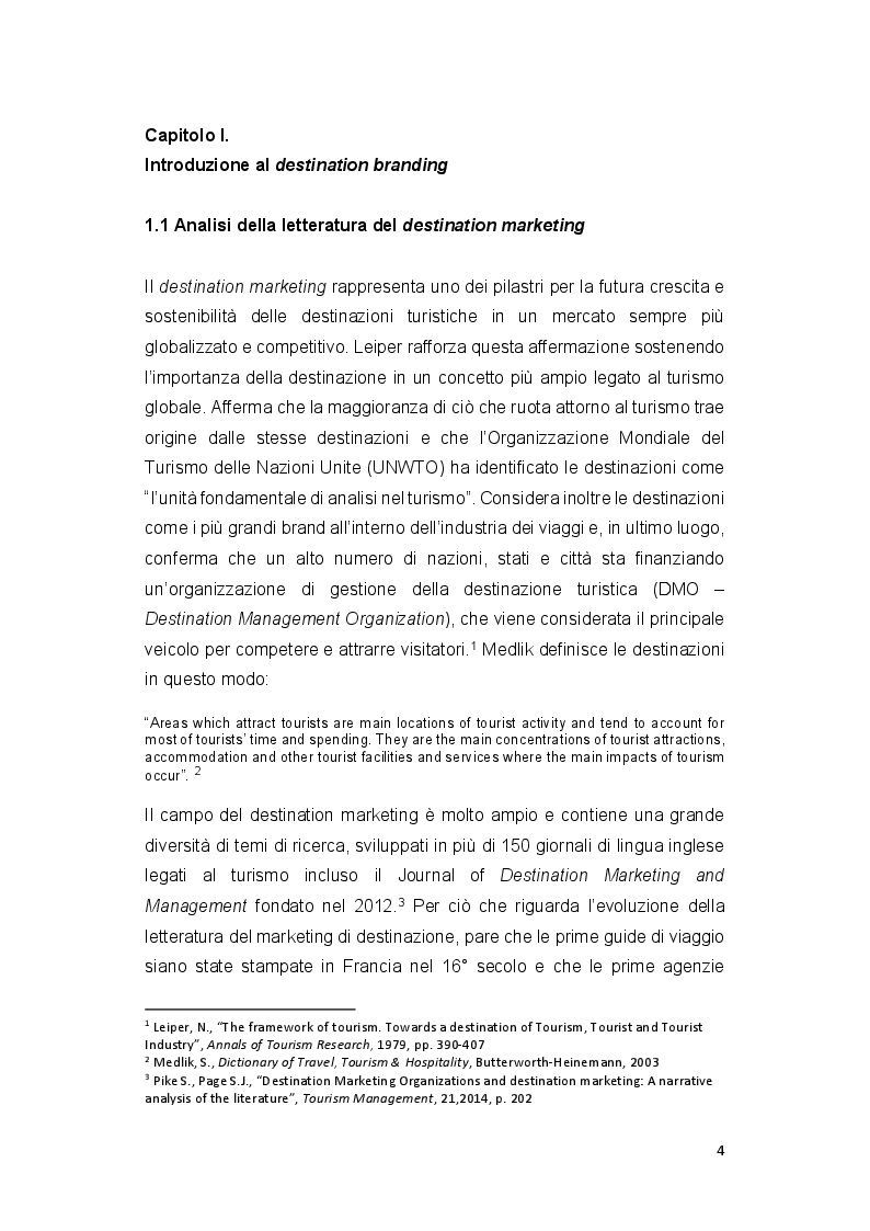 Anteprima della tesi: Destination branding e il caso australiano, Pagina 5