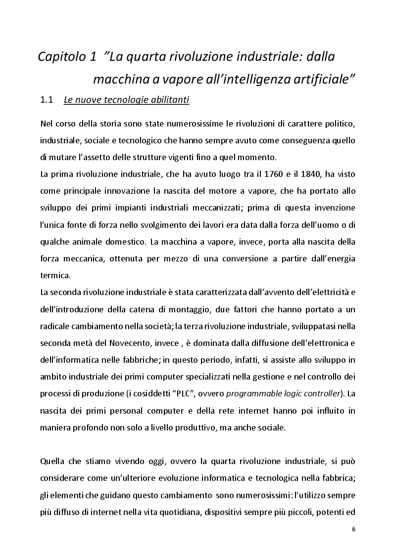 Anteprima della tesi: Industria 4.0: l’impatto delle nuove tecnologie all’interno dei sistemi produttivi, Pagina 4