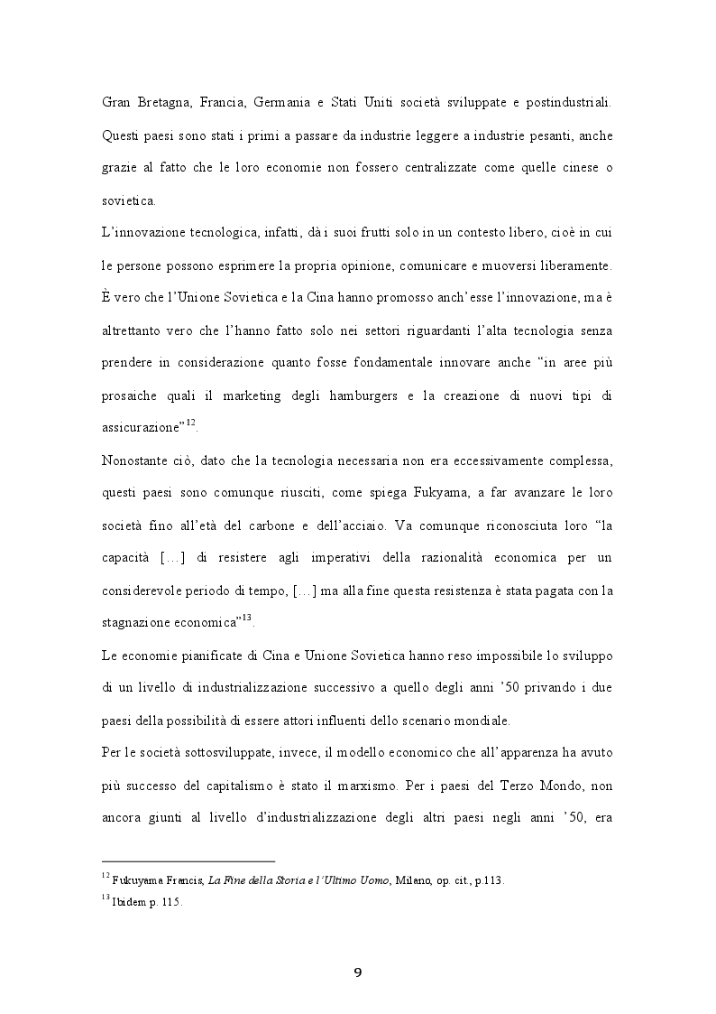 Anteprima della tesi: L'ordine mondiale post-Guerra Fredda: fine della storia o scontro di civiltà?, Pagina 5