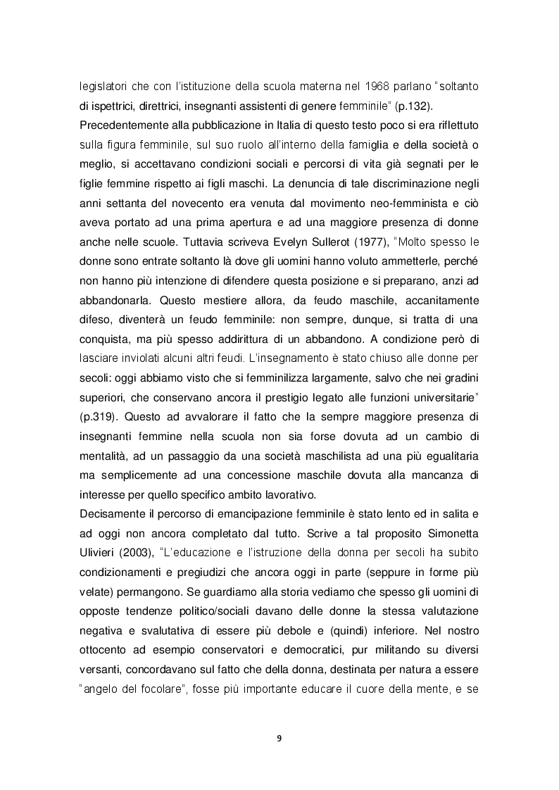 Anteprima della tesi: C'era una volta ...il maestro: riflessioni a margine di una ricerca, Pagina 6