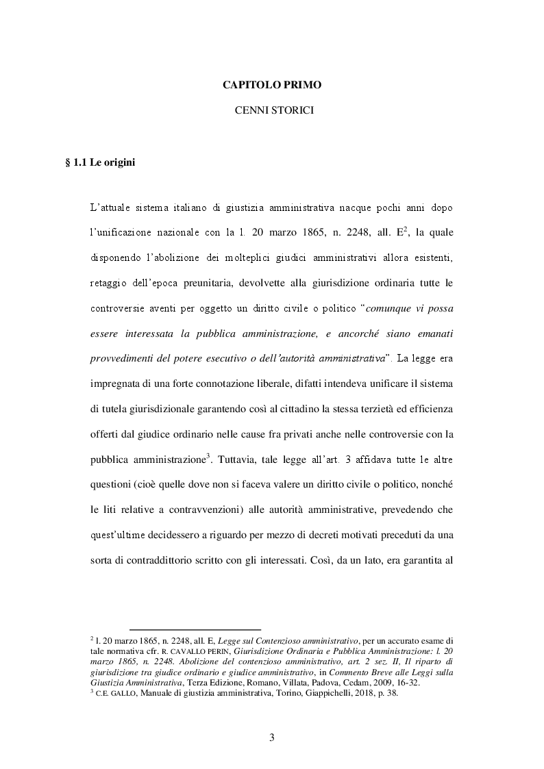 Anteprima della tesi: L'impatto della sentenza delle S.U. n. 500 del 1999 sulla c.d. questione della risarcibilità degli interessi legittimi, Pagina 4