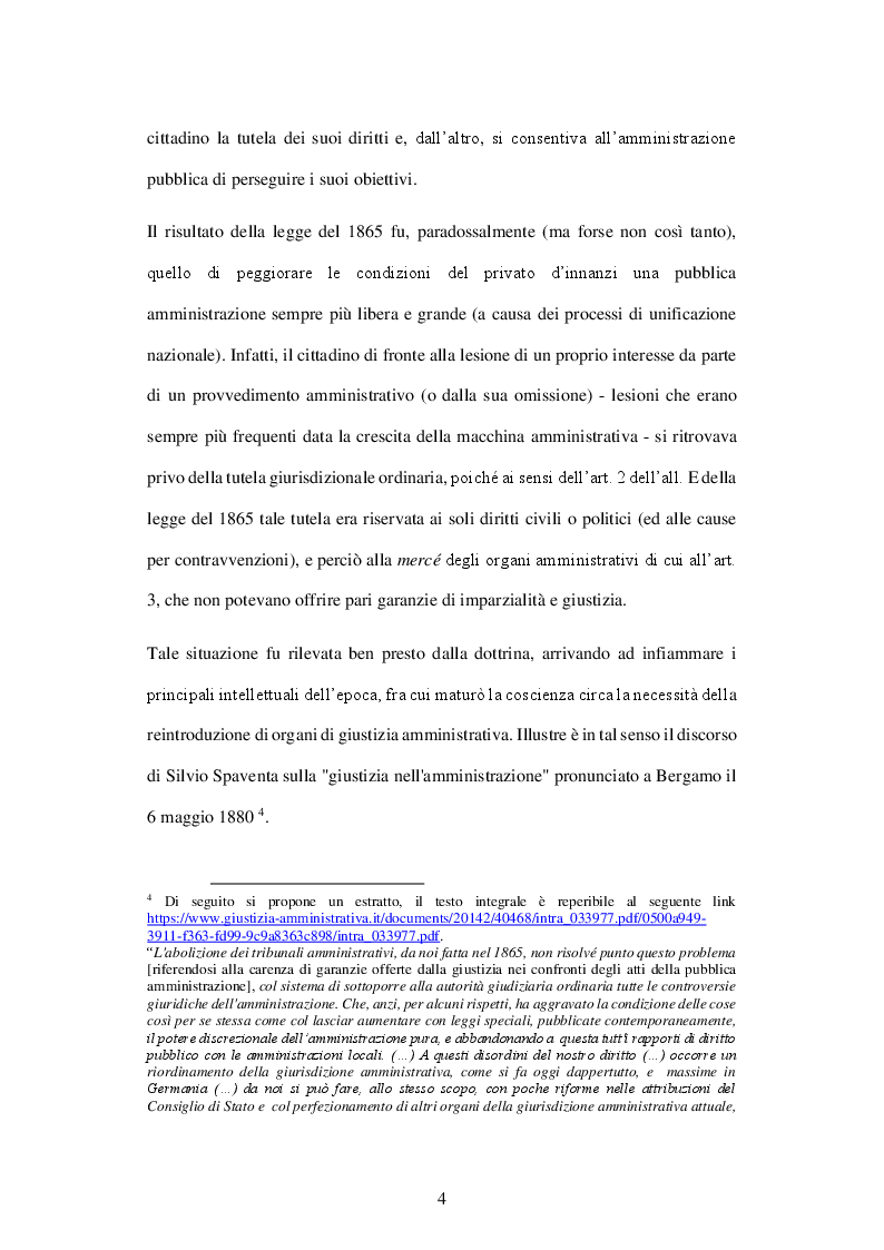 Anteprima della tesi: L'impatto della sentenza delle S.U. n. 500 del 1999 sulla c.d. questione della risarcibilità degli interessi legittimi, Pagina 5