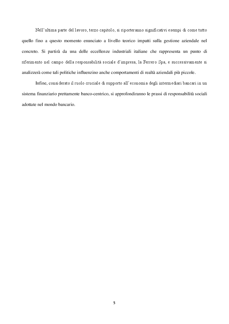 Anteprima della tesi: Responsabilità sociale e performance d’impresa, Pagina 4