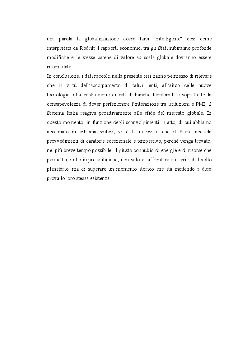 Anteprima della tesi: Il ruolo della banca e della pubblica amministrazione nel processo di internazionalizzazione delle PMI: evoluzione dei servizi finanziari e reali, Pagina 5
