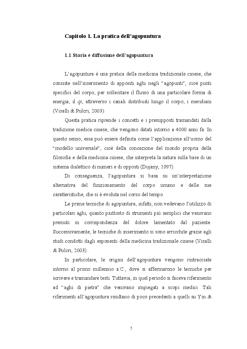 Anteprima della tesi: Meccanismi Neurofisiologici dell'Agopuntura, Pagina 3