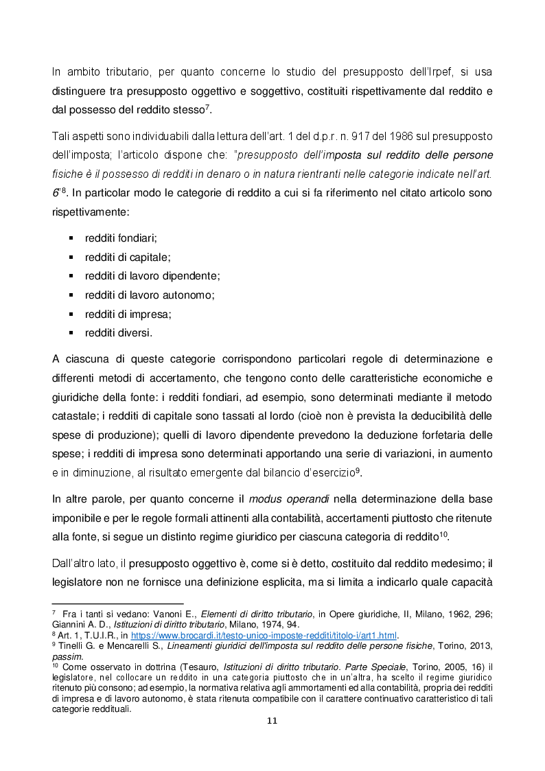 Anteprima della tesi: Le attività occasionali nelle imposte sui redditi dell’ordinamento giuridico italiano. Analisi comparata della tassazione del collezionista in Italia e all’estero., Pagina 5