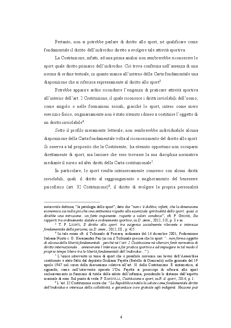 Anteprima della tesi: Le associazioni e le società sportive dilettantistiche, Pagina 4
