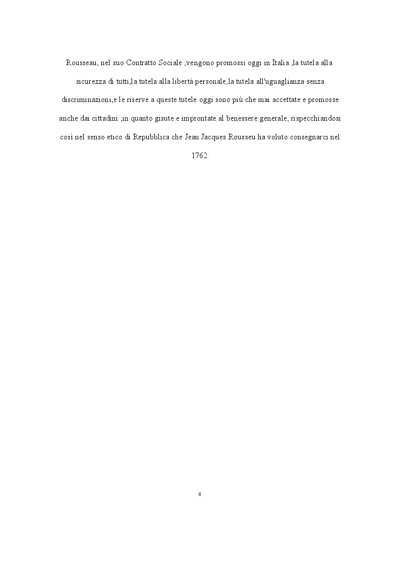 Anteprima della tesi: Il pensiero politico di Jean Jacques Rousseau: il progresso dell'uomo verso una sovranità consapevole, Pagina 4