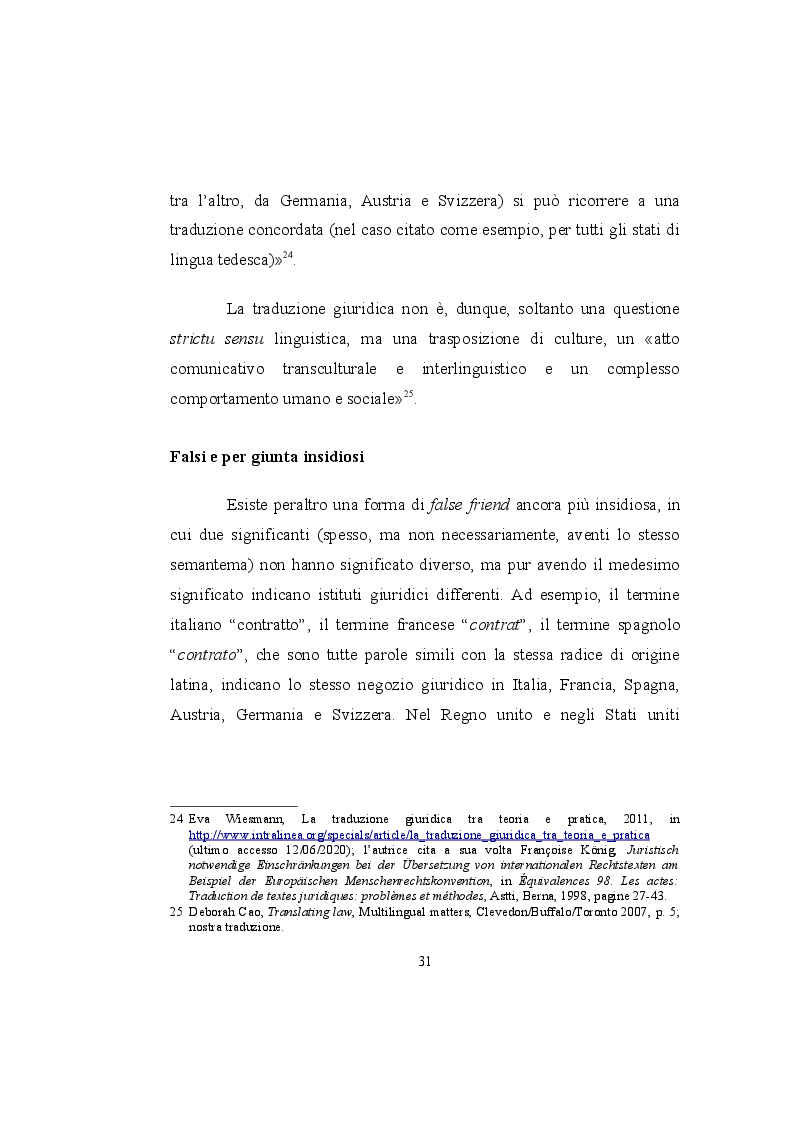 Estratto dalla tesi: La forma è sostanza. Multilinguismo e problemi di traduzione giuridica da e verso l’inglese