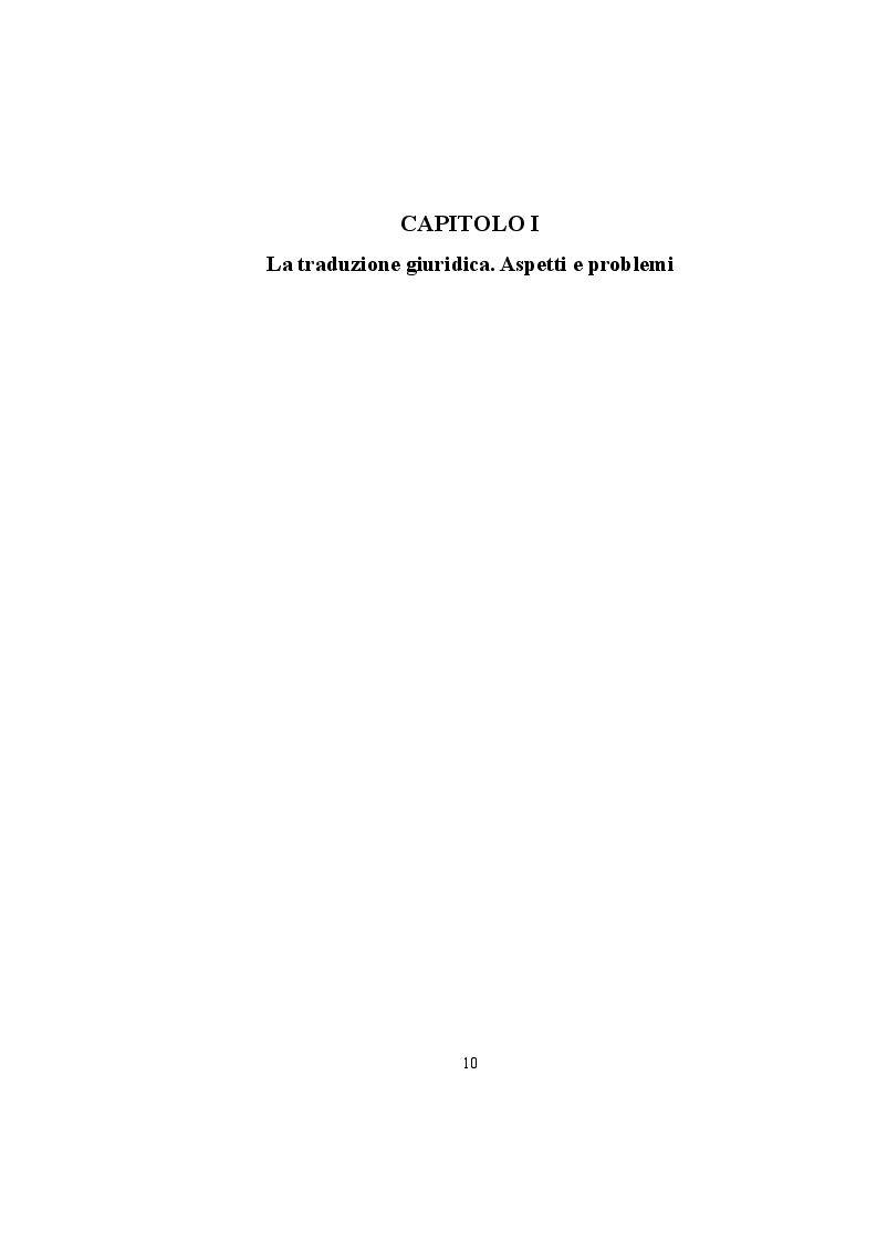 Anteprima della tesi: La forma è sostanza. Multilinguismo e problemi di traduzione giuridica da e verso l’inglese, Pagina 6