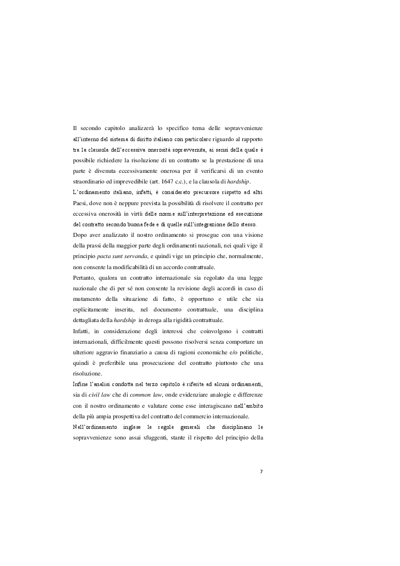 Anteprima della tesi: Hardship Clause, Pagina 4