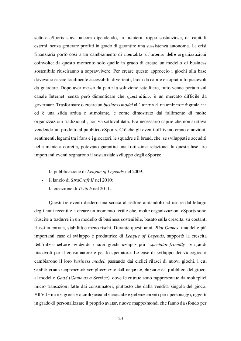 Anteprima della tesi: Analisi di un settore innovativo e in rapida crescita: il caso eSports, Pagina 9