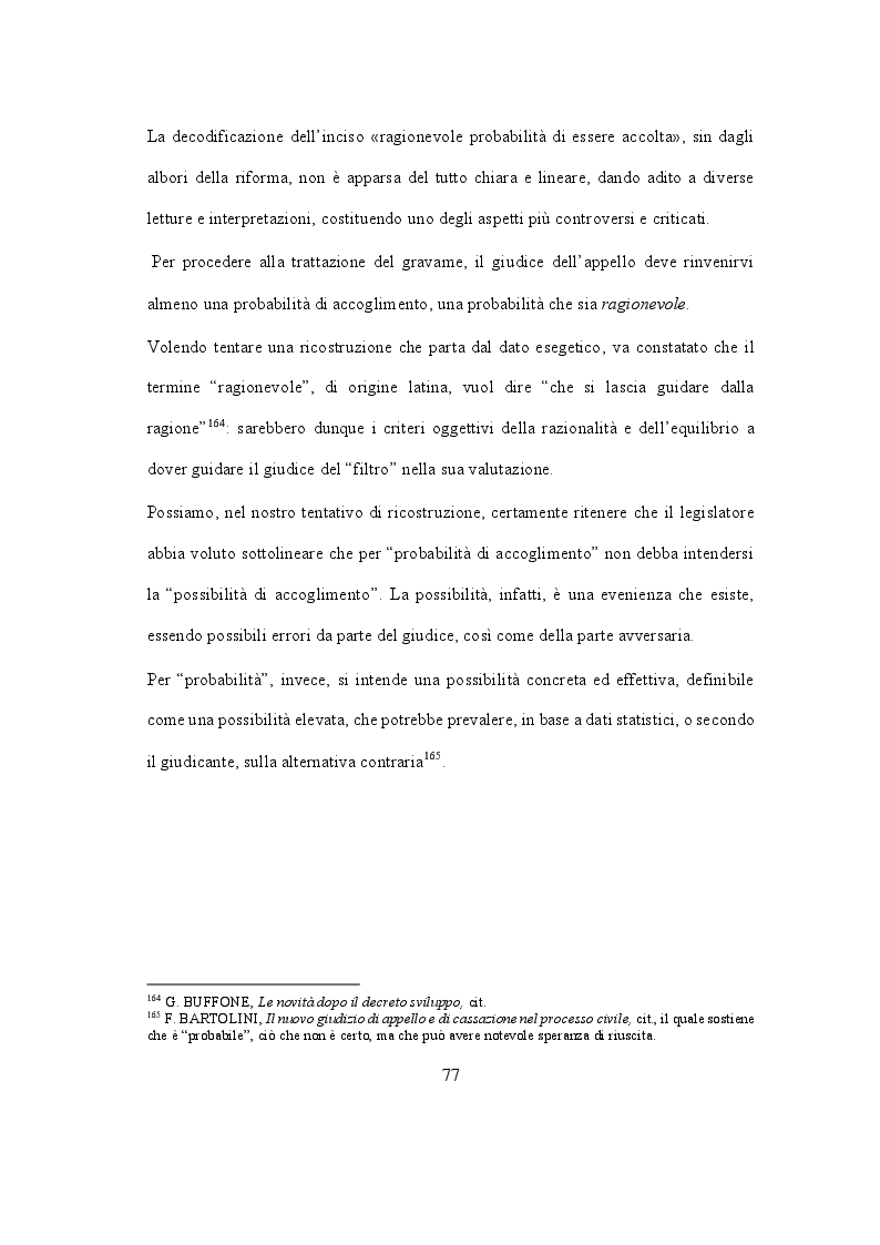 Anteprima della tesi: Il filtro di ammissibilità nell'appello civile, Pagina 13