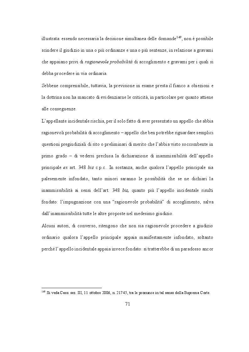 Anteprima della tesi: Il filtro di ammissibilità nell'appello civile, Pagina 7