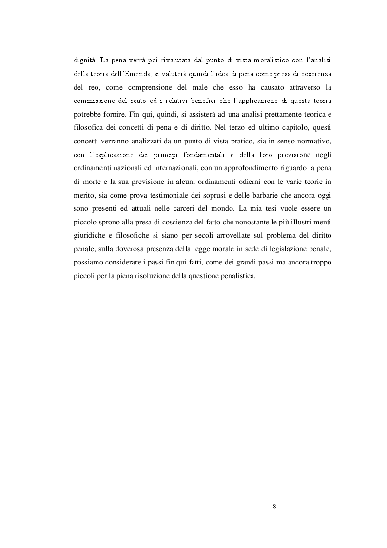 Anteprima della tesi: Pena, diritto e dignità umana, Pagina 3