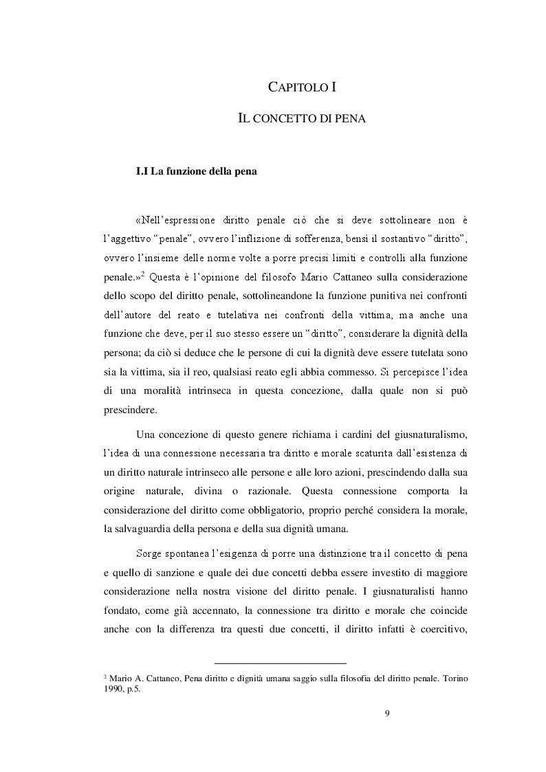Anteprima della tesi: Pena, diritto e dignità umana, Pagina 4