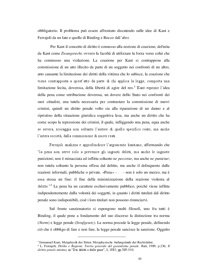 Anteprima della tesi: Pena, diritto e dignità umana, Pagina 5