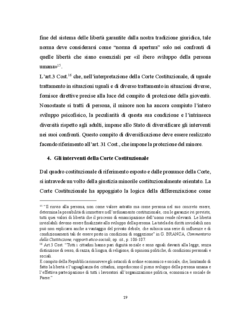 Estratto dalla tesi: Minore autore di reato e processo indiziario