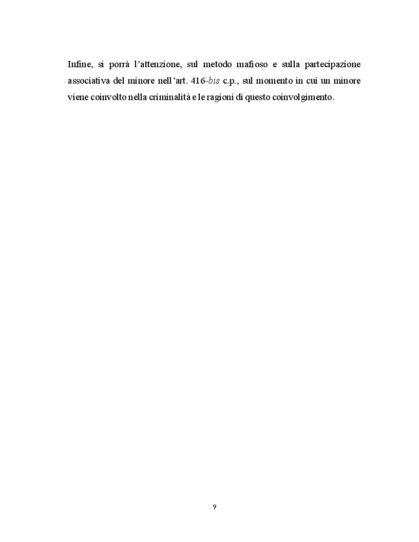 Anteprima della tesi: Minore autore di reato e processo indiziario, Pagina 6