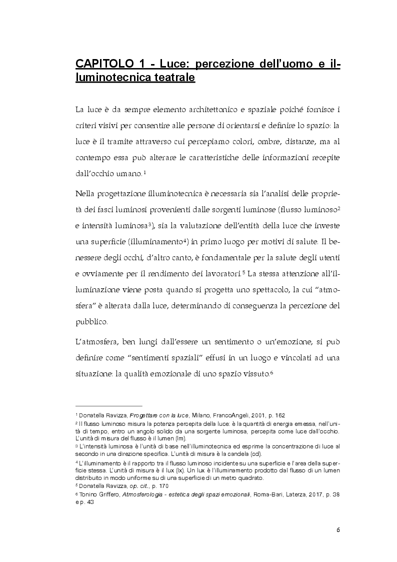 Anteprima della tesi: La luce come elemento plastico: la costruzione di ambienti e forme in teatro attraverso la luce, Pagina 4