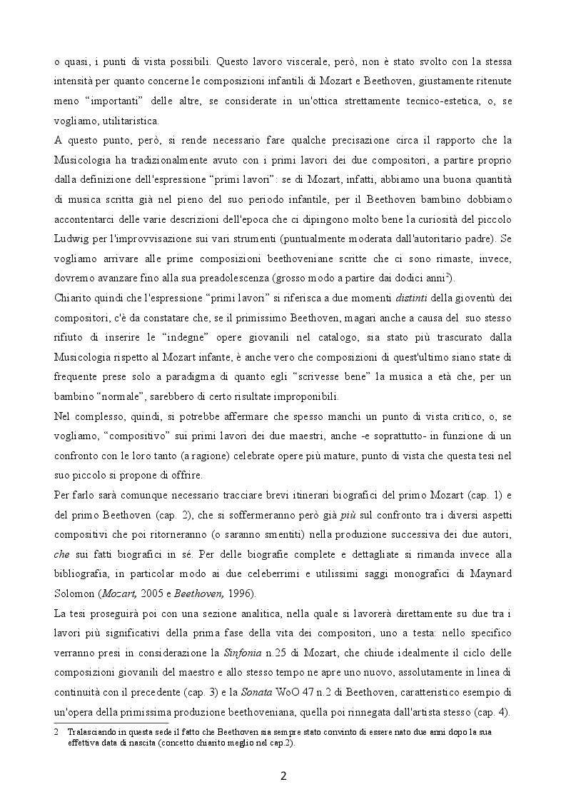 Anteprima della tesi: Come nasce un compositore? I casi di Mozart e Beethoven, Pagina 3