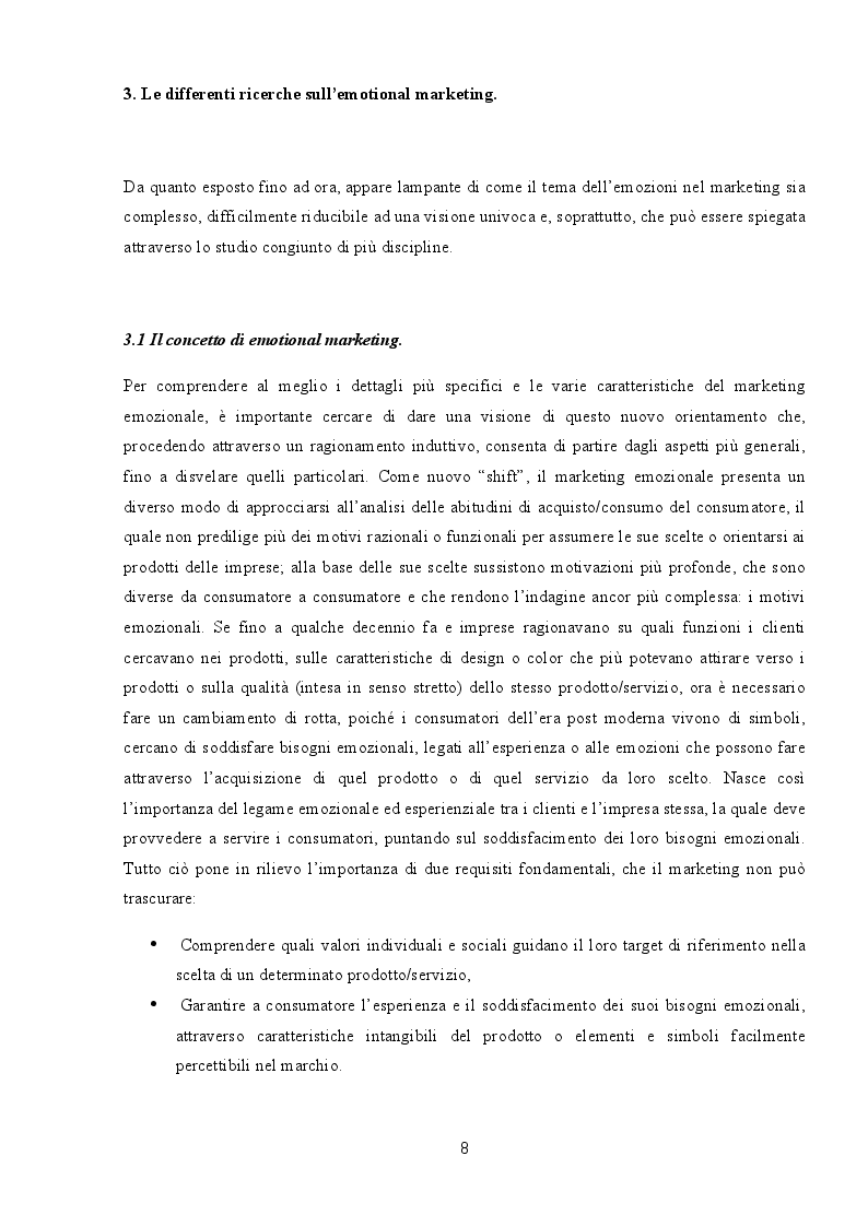 Estratto dalla tesi: Emotional marketing: a theory of human emotions
