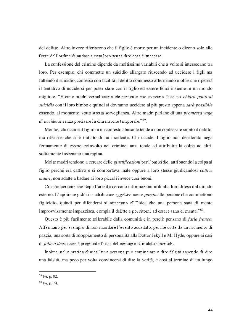 Anteprima della tesi: Quando le vittime sono i bambini. Analisi approfondita dell’infanticidio in relazione a condizioni psicopatologiche, Pagina 10
