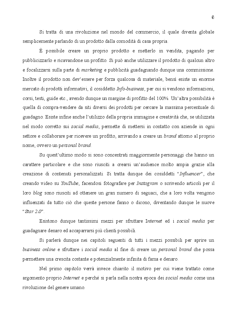 Anteprima della tesi: Social Media e l'imprenditoria digitale, Pagina 3