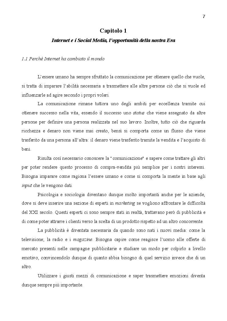 Anteprima della tesi: Social Media e l'imprenditoria digitale, Pagina 4