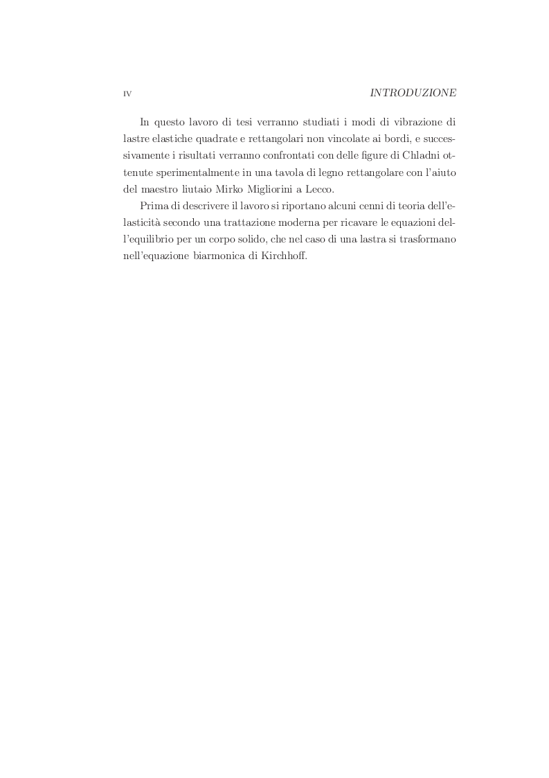 Anteprima della tesi: Soluzione numerica dell'equazione biarmonica per una lastra elastica: figure di Chladni, Pagina 5