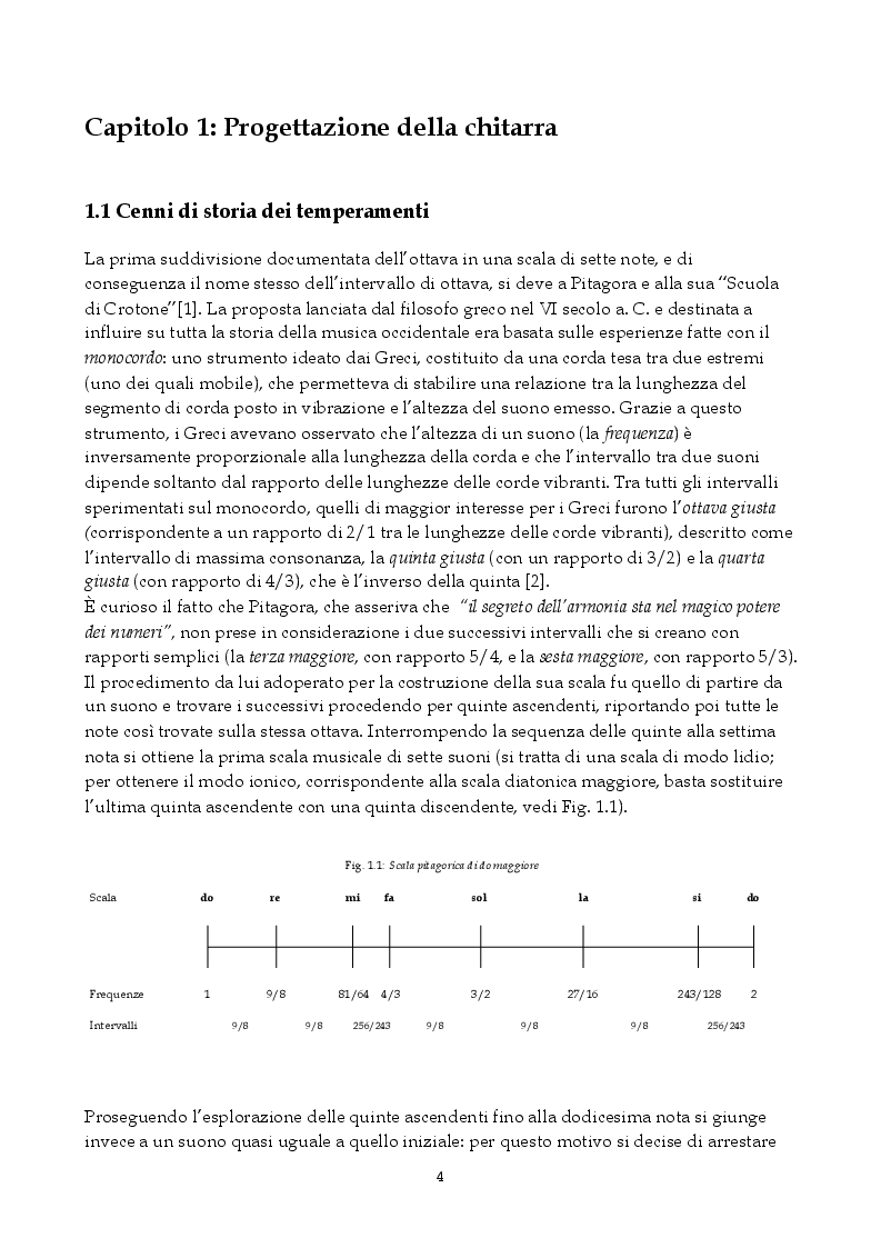 Anteprima della tesi: La chitarra ben temperata, Pagina 3