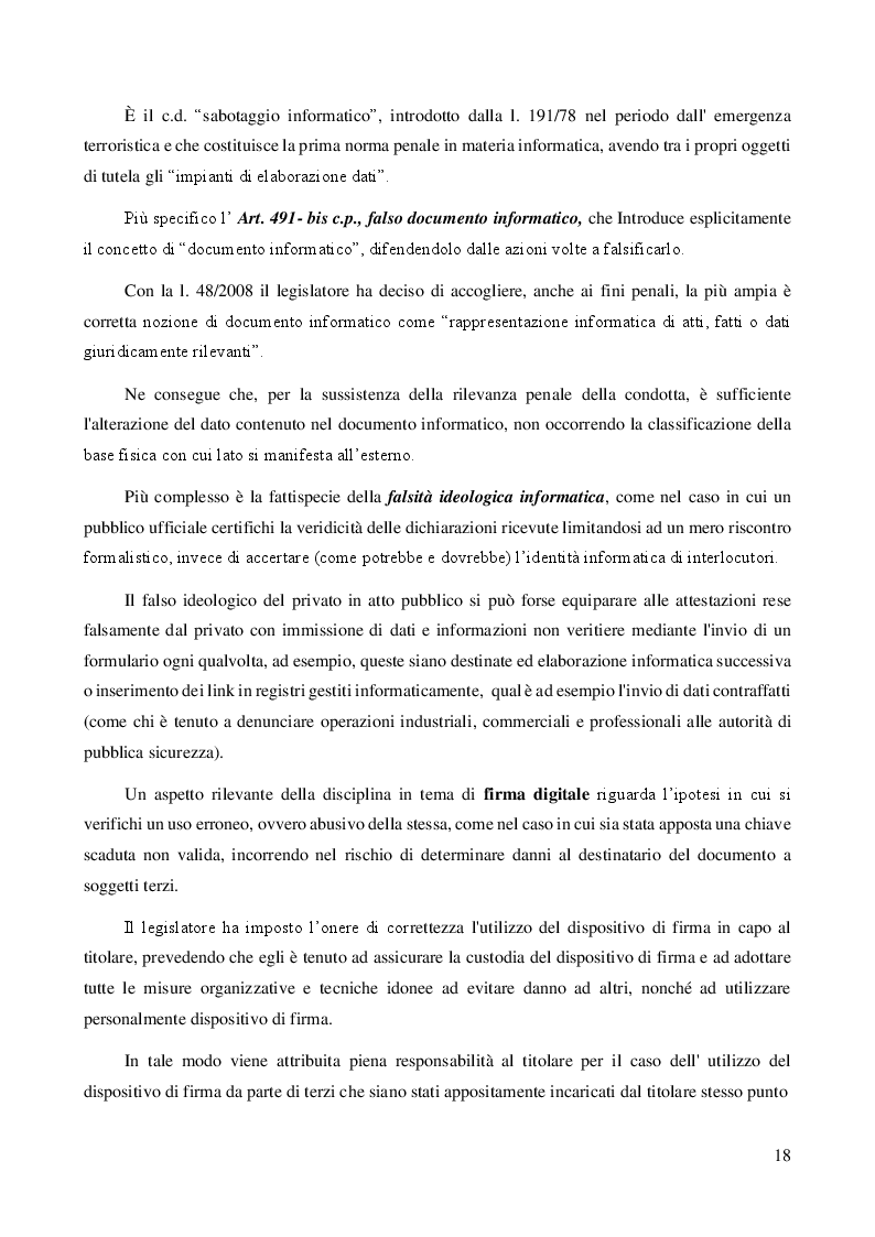 Estratto dalla tesi: Autori e vittime del crimine informatico: un quadro di insieme