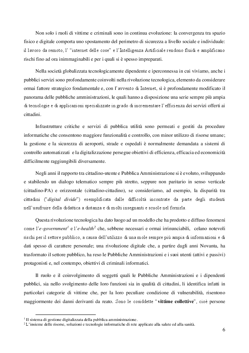 Anteprima della tesi: Autori e vittime del crimine informatico: un quadro di insieme, Pagina 3
