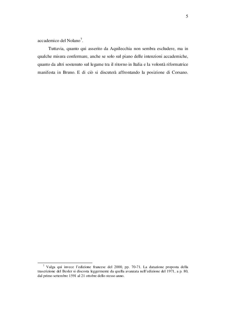 Anteprima della tesi: Il De Vinculis di Giordano Bruno, Pagina 6
