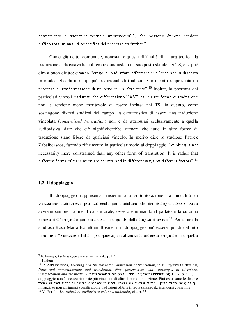 Anteprima della tesi: Tradurre un 'umorismo decisamente americano': il doppiaggio italiano di Seinfeld, tra barriere linguistiche e culturali, Pagina 6