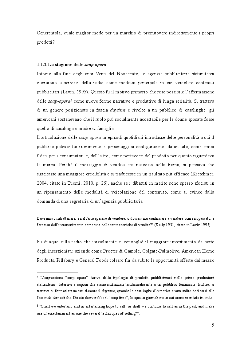 Anteprima della tesi: Parola d'ordine Branded Entertainment: il caso Illycaffè, Pagina 6
