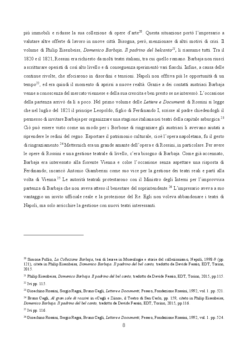 Anteprima della tesi: Domenico Barbaja: «Il Principe degli impresari». Il periodo viennese (1821-1828), Pagina 4