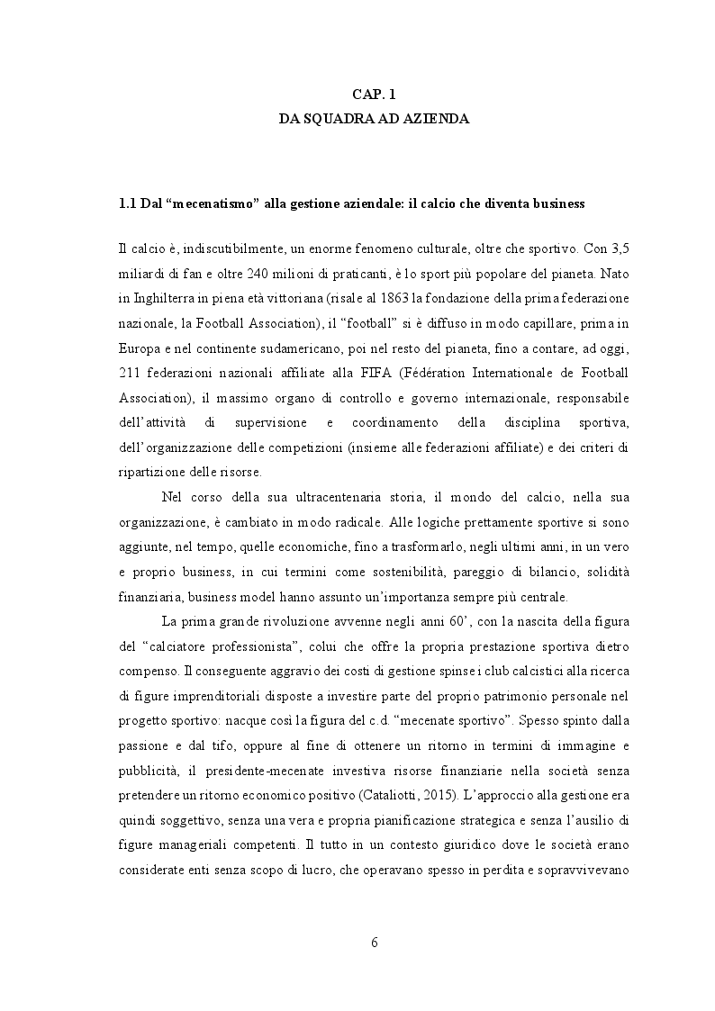 Anteprima della tesi: La competitività economica al servizio di quella sportiva. Il caso del trasferimento di Cristiano Ronaldo alla Juventus, Pagina 4