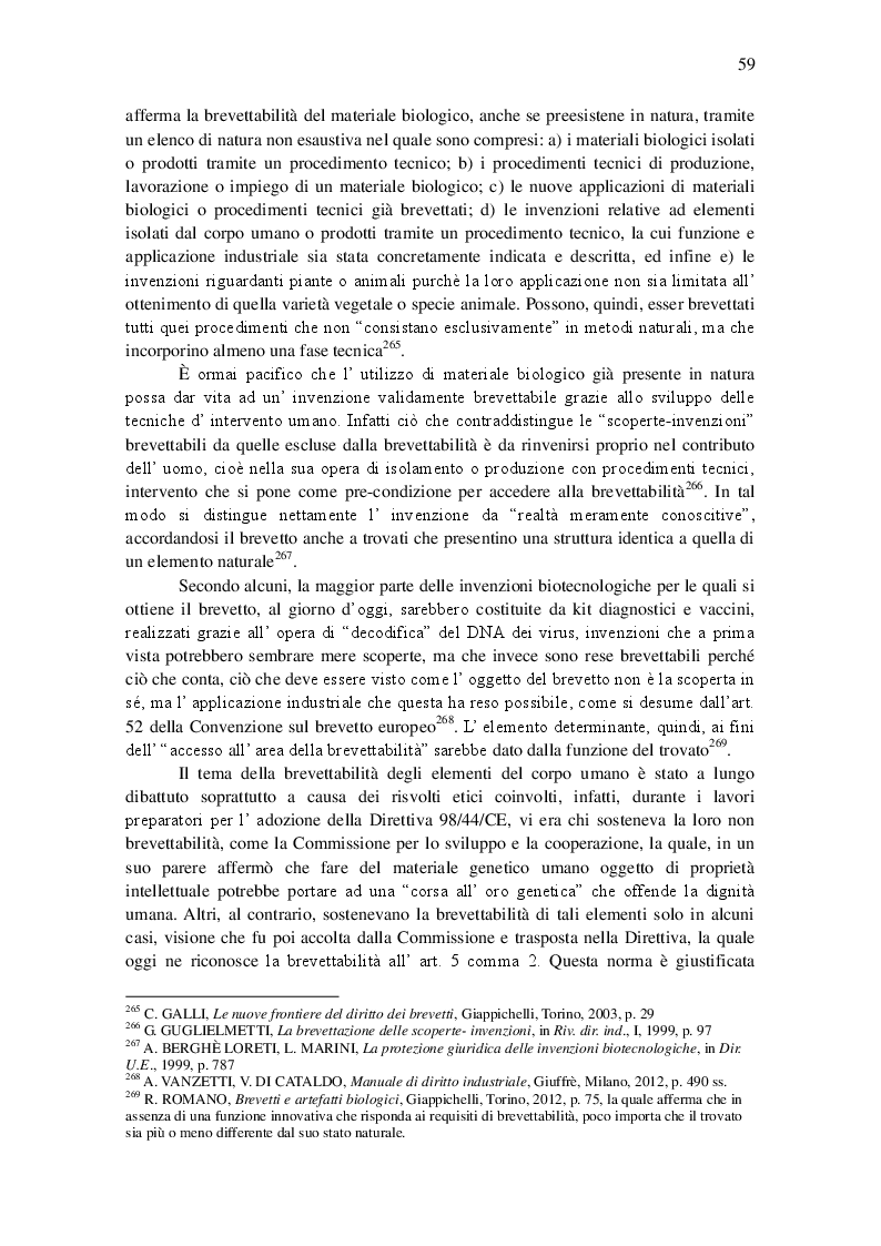 Anteprima della tesi: La brevettabilità delle invenzioni aventi ad oggetto cellule staminali, Pagina 12