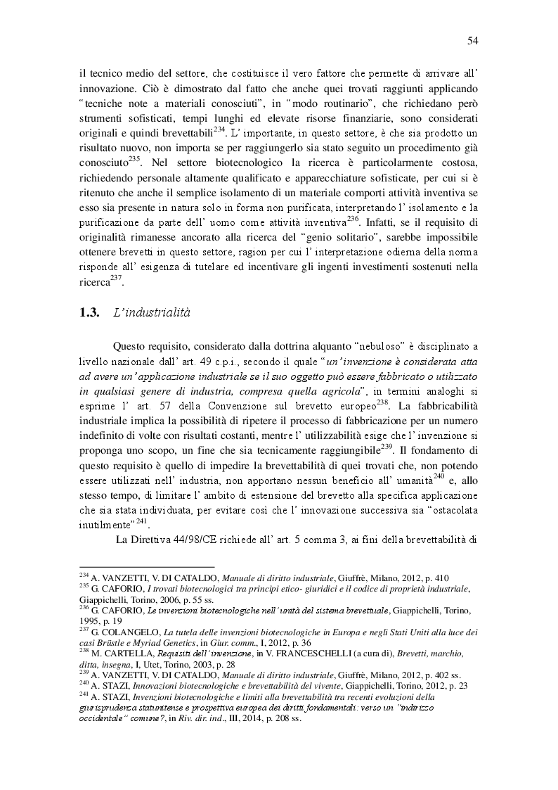 Anteprima della tesi: La brevettabilità delle invenzioni aventi ad oggetto cellule staminali, Pagina 7