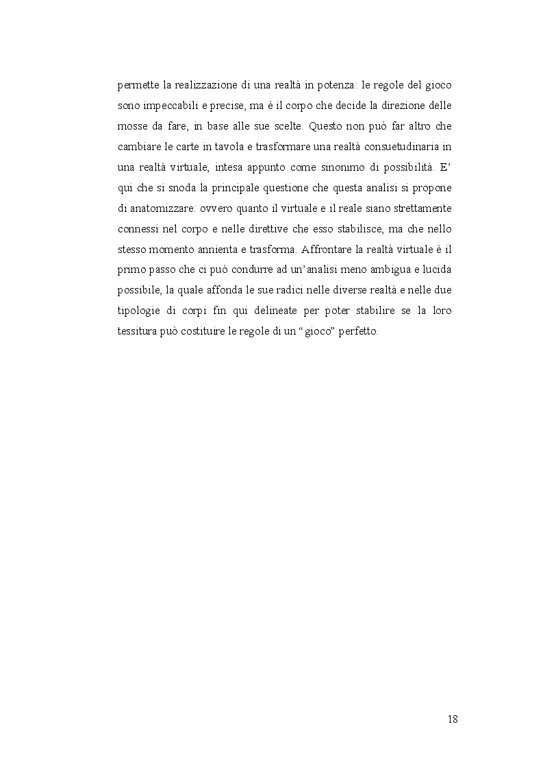 Anteprima della tesi: Gamers of Play or Players of Game? La dimensione del corpo tra realtà e virtualità, Pagina 10