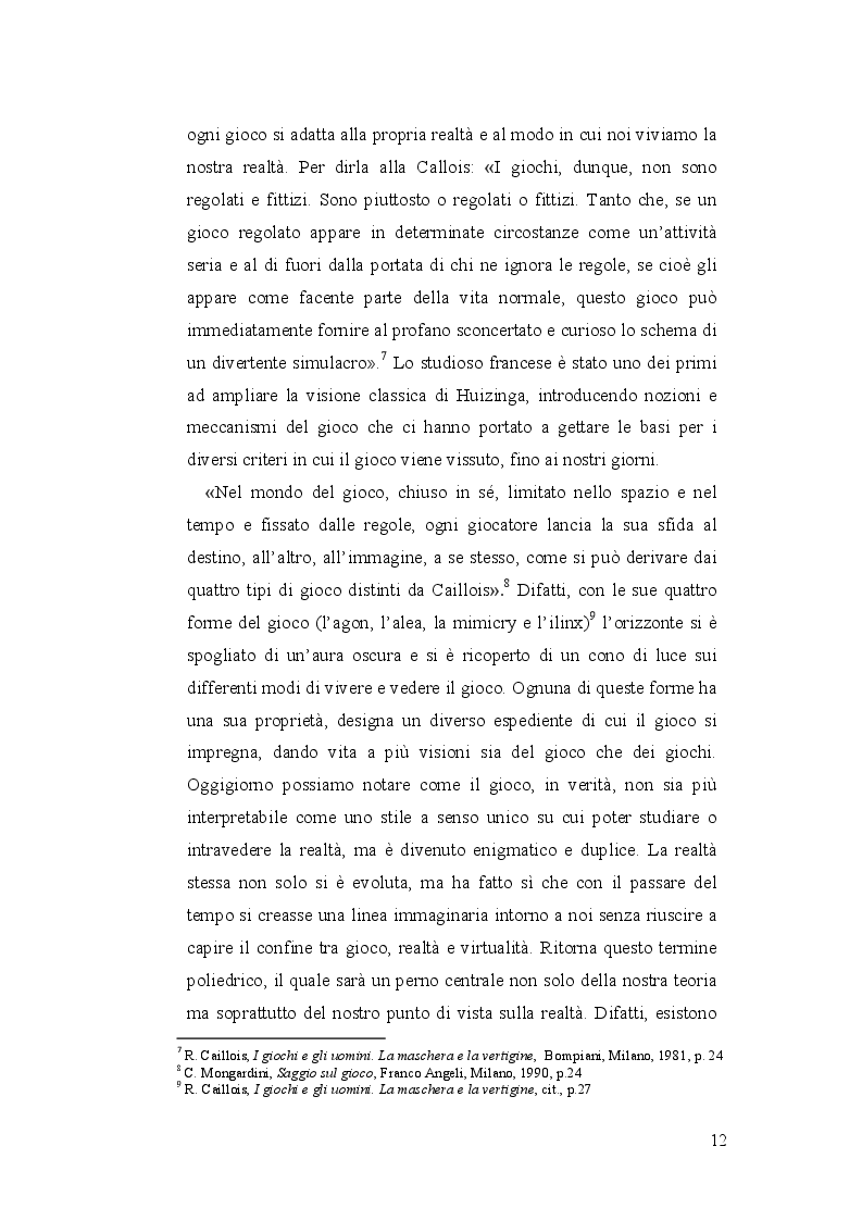 Anteprima della tesi: Gamers of Play or Players of Game? La dimensione del corpo tra realtà e virtualità, Pagina 4