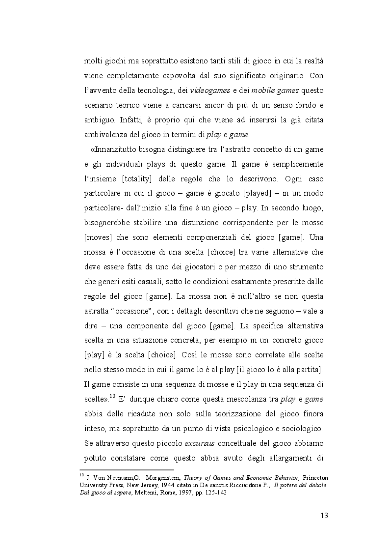 Anteprima della tesi: Gamers of Play or Players of Game? La dimensione del corpo tra realtà e virtualità, Pagina 5
