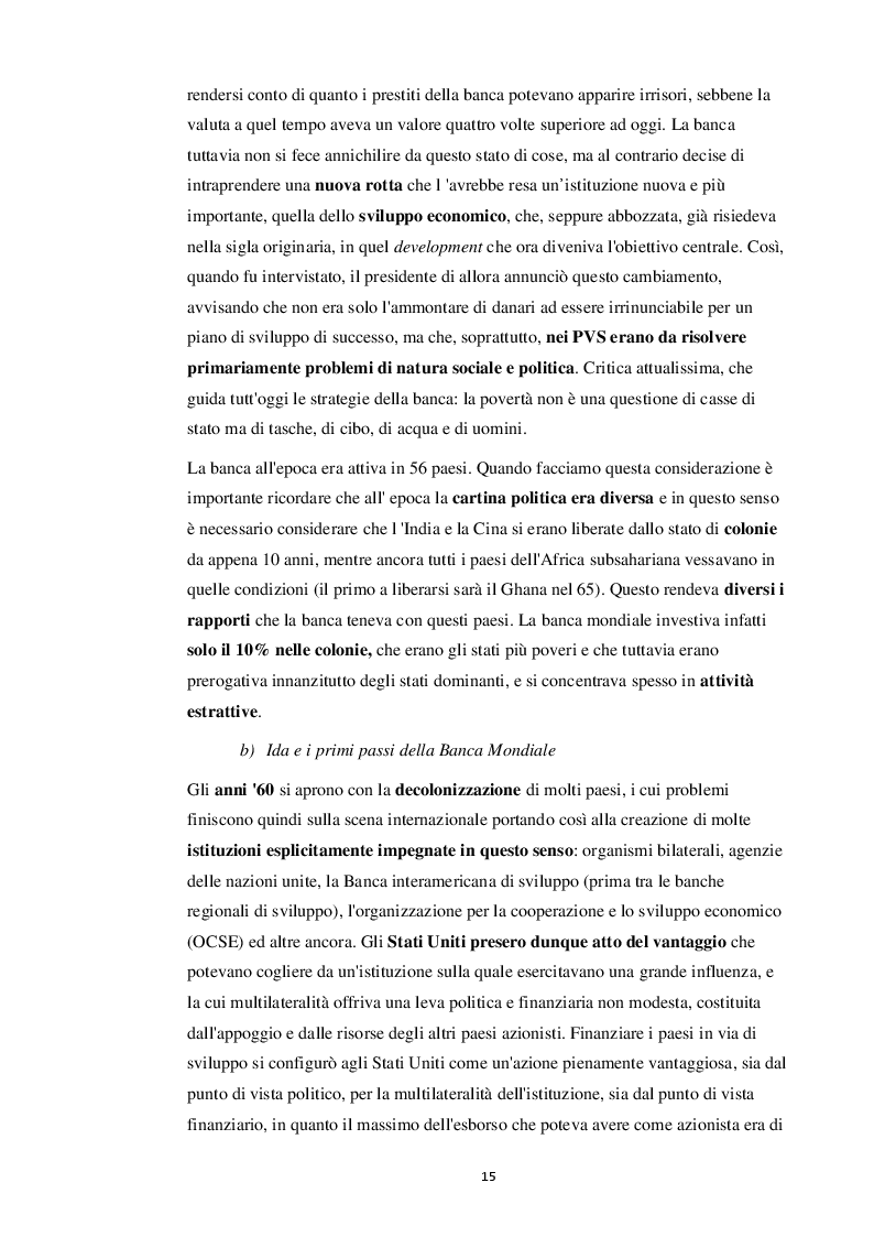 Anteprima della tesi: Il ruolo della banca mondiale nella cooperazione internazionale allo sviluppo, Pagina 3