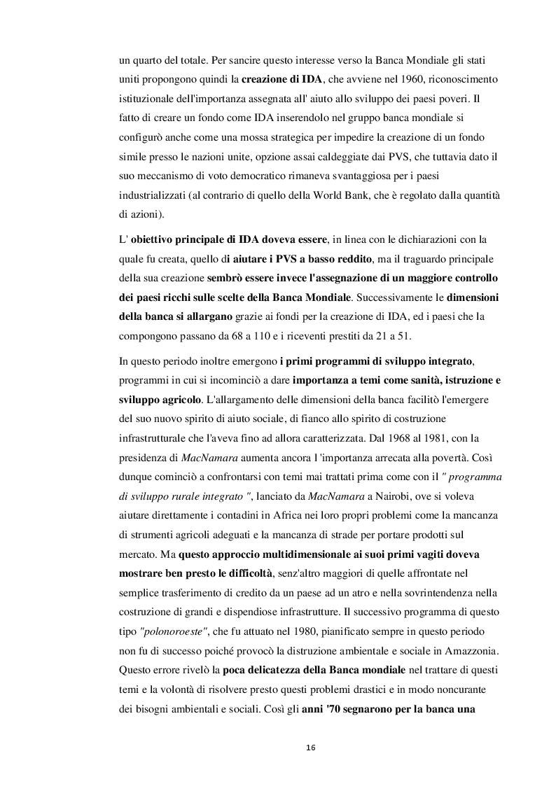 Anteprima della tesi: Il ruolo della banca mondiale nella cooperazione internazionale allo sviluppo, Pagina 4