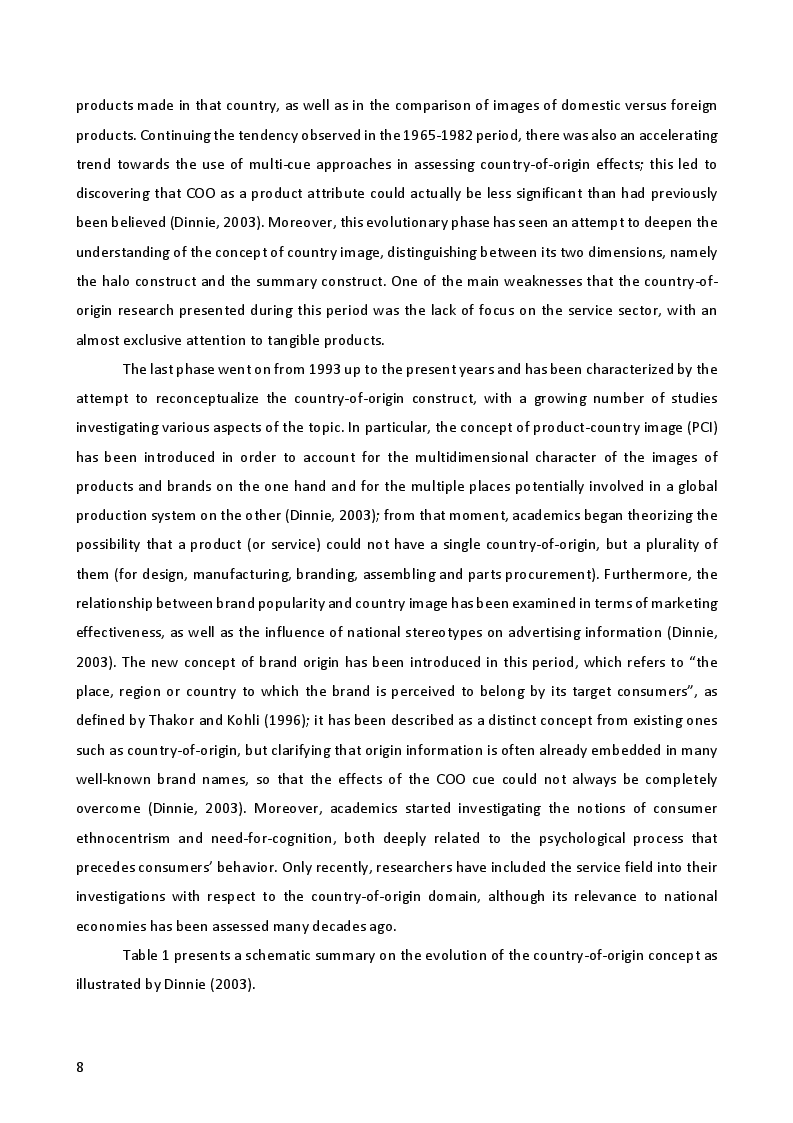 Anteprima della tesi: The Country-of-Origin in the Luxury Furniture Industry: A Comparison Between “Made in Italy” and “Made in Portugal”, Pagina 5